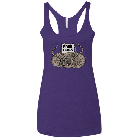 T-Shirts Purple Rush / X-Small Sarlacc Free Hugs Women's Triblend Racerback Tank