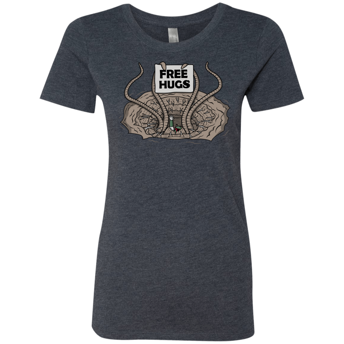 T-Shirts Vintage Navy / S Sarlacc Free Hugs Women's Triblend T-Shirt