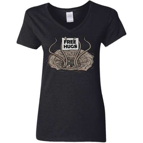 T-Shirts Black / S Sarlacc Free Hugs Women's V-Neck T-Shirt