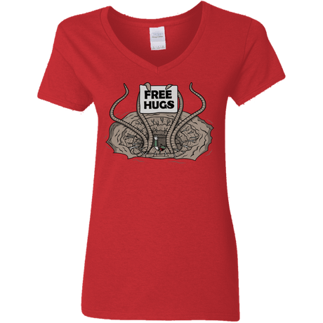 T-Shirts Red / S Sarlacc Free Hugs Women's V-Neck T-Shirt