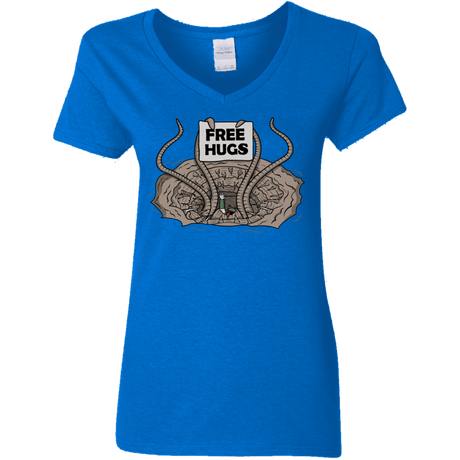 T-Shirts Royal / S Sarlacc Free Hugs Women's V-Neck T-Shirt