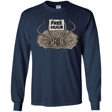 T-Shirts Navy / YS Sarlacc Free Hugs Youth Long Sleeve T-Shirt