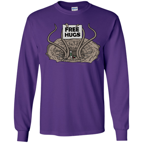 T-Shirts Purple / YS Sarlacc Free Hugs Youth Long Sleeve T-Shirt
