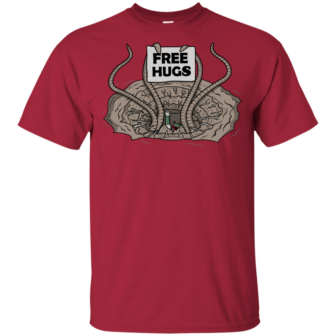 T-Shirts Cardinal / YXS Sarlacc Free Hugs Youth T-Shirt