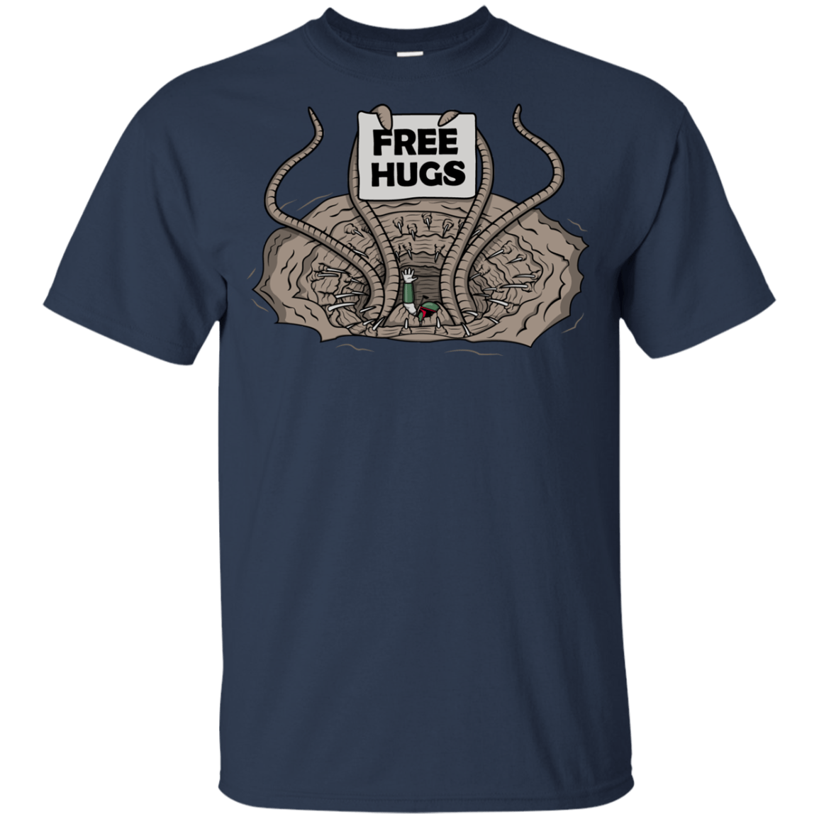 T-Shirts Navy / YXS Sarlacc Free Hugs Youth T-Shirt