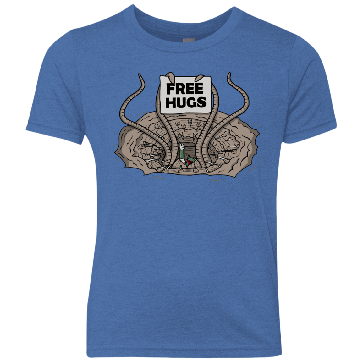 T-Shirts Vintage Royal / YXS Sarlacc Free Hugs Youth Triblend T-Shirt