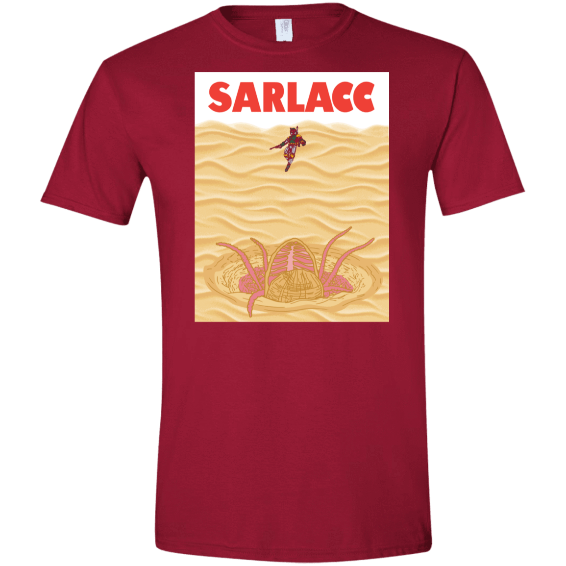 T-Shirts Cardinal Red / S Sarlacc Men's Semi-Fitted Softstyle