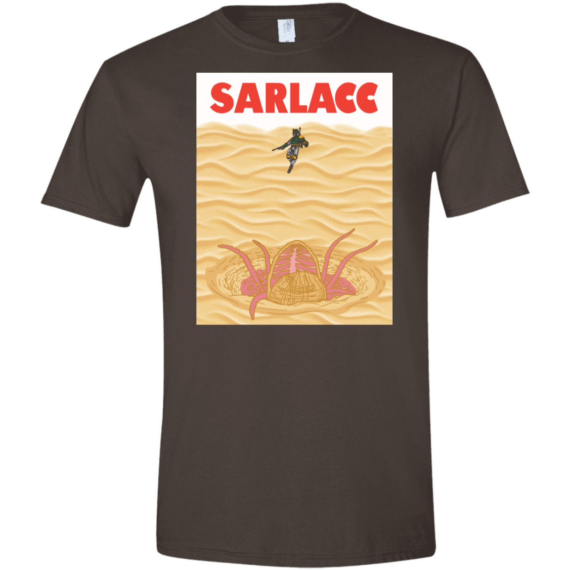 T-Shirts Dark Chocolate / S Sarlacc Men's Semi-Fitted Softstyle