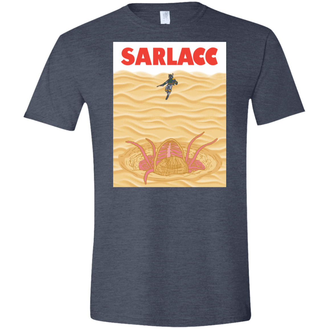 T-Shirts Heather Navy / S Sarlacc Men's Semi-Fitted Softstyle