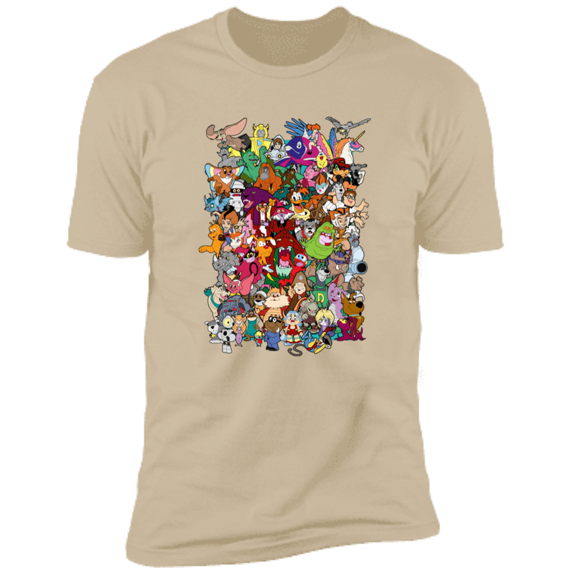 T-Shirts Sand / S Saturday Morning Sidekicks Men's Premium T-Shirt