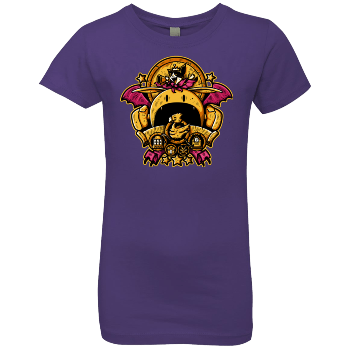 T-Shirts Purple Rush / YXS SAUCER CREST Girls Premium T-Shirt