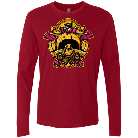 T-Shirts Cardinal / Small SAUCER CREST Men's Premium Long Sleeve