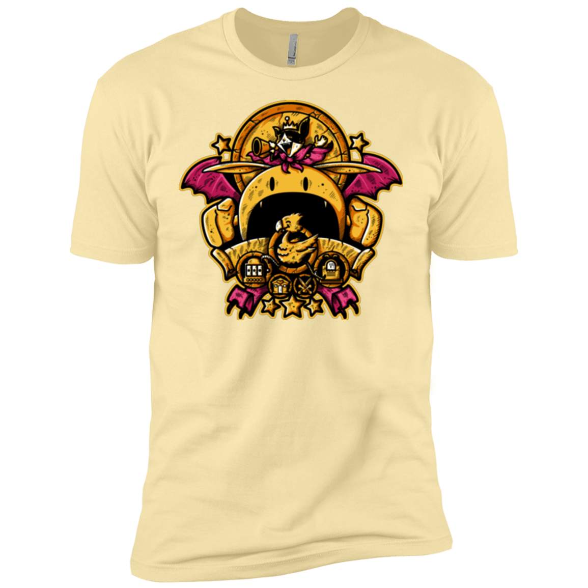 T-Shirts Banana Cream / X-Small SAUCER CREST Men's Premium T-Shirt