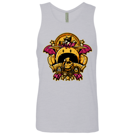 T-Shirts Heather Grey / Small SAUCER CREST Men's Premium Tank Top