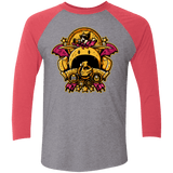 T-Shirts Premium Heather/ Vintage Red / X-Small SAUCER CREST Men's Triblend 3/4 Sleeve