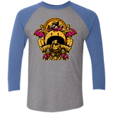 T-Shirts Premium Heather/ Vintage Royal / X-Small SAUCER CREST Men's Triblend 3/4 Sleeve