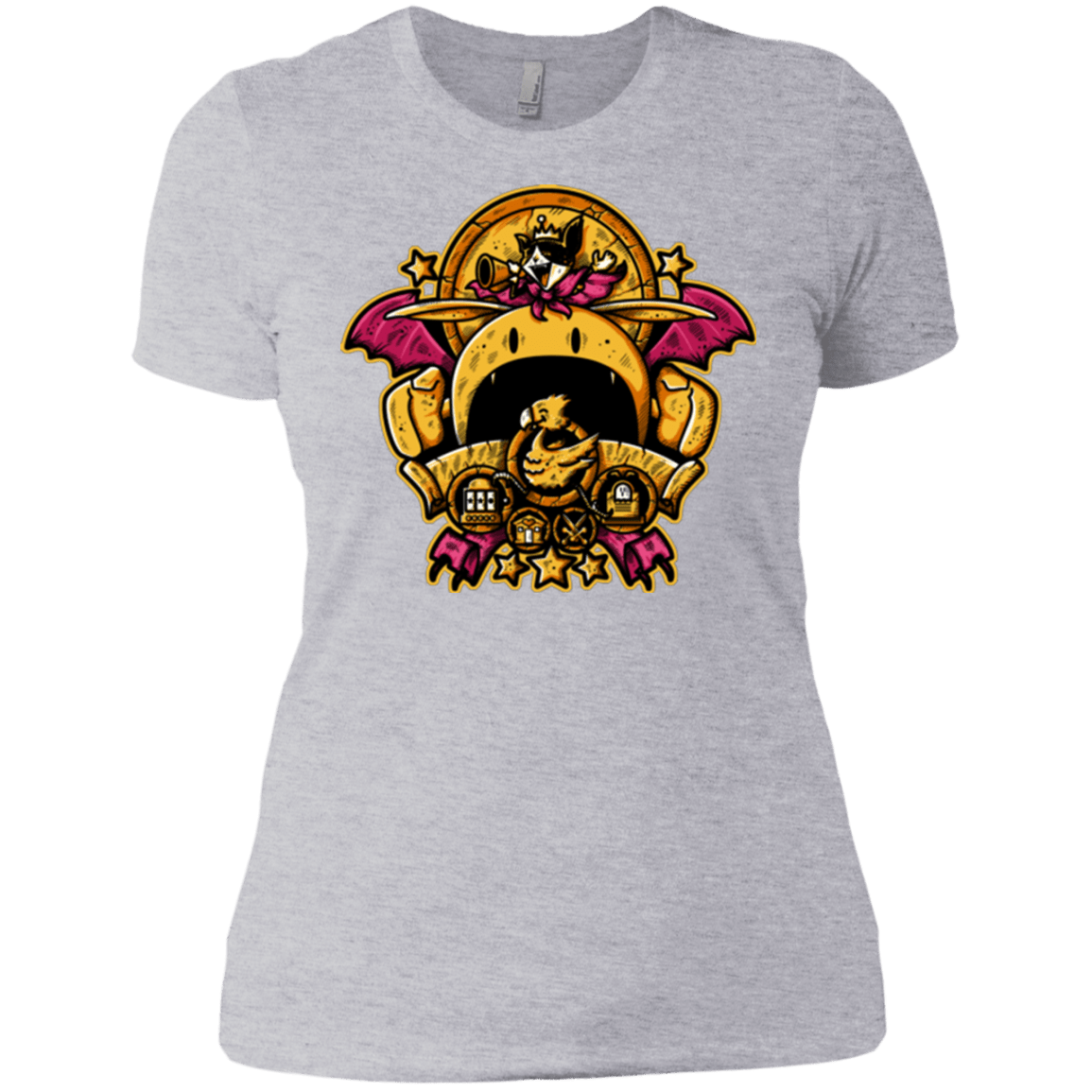 T-Shirts Heather Grey / X-Small SAUCER CREST Women's Premium T-Shirt