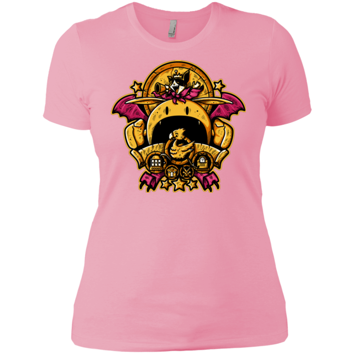 T-Shirts Light Pink / X-Small SAUCER CREST Women's Premium T-Shirt