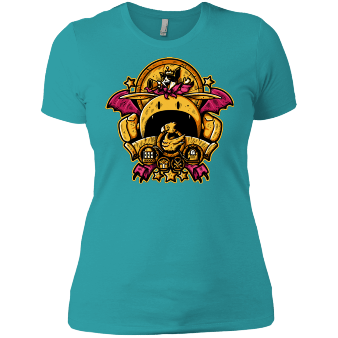 T-Shirts Tahiti Blue / X-Small SAUCER CREST Women's Premium T-Shirt