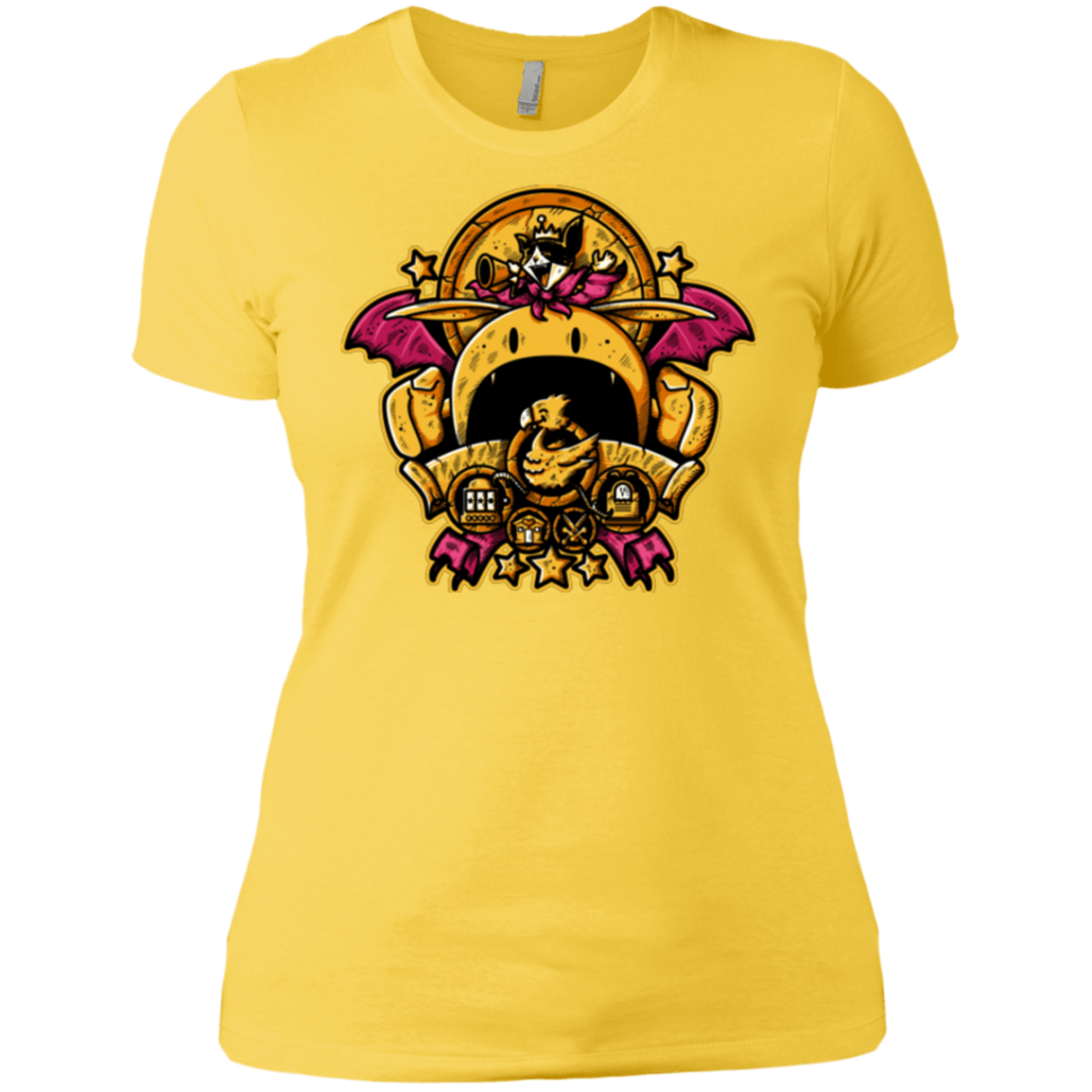 T-Shirts Vibrant Yellow / X-Small SAUCER CREST Women's Premium T-Shirt