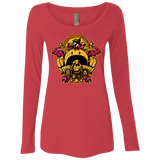 T-Shirts Vintage Red / Small SAUCER CREST Women's Triblend Long Sleeve Shirt