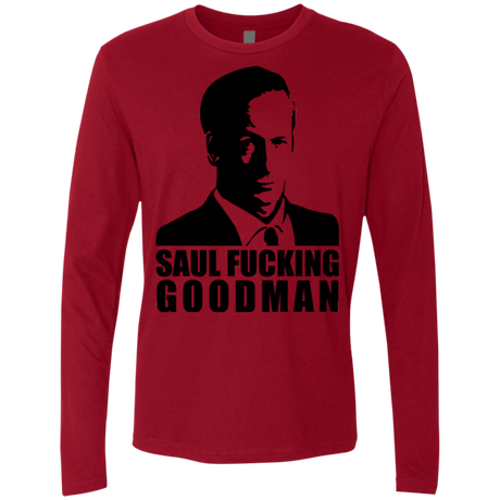 T-Shirts Cardinal / Small Saul fucking Goodman Men's Premium Long Sleeve