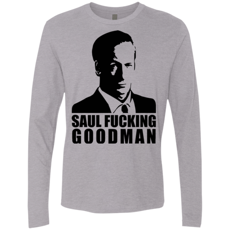 T-Shirts Heather Grey / Small Saul fucking Goodman Men's Premium Long Sleeve