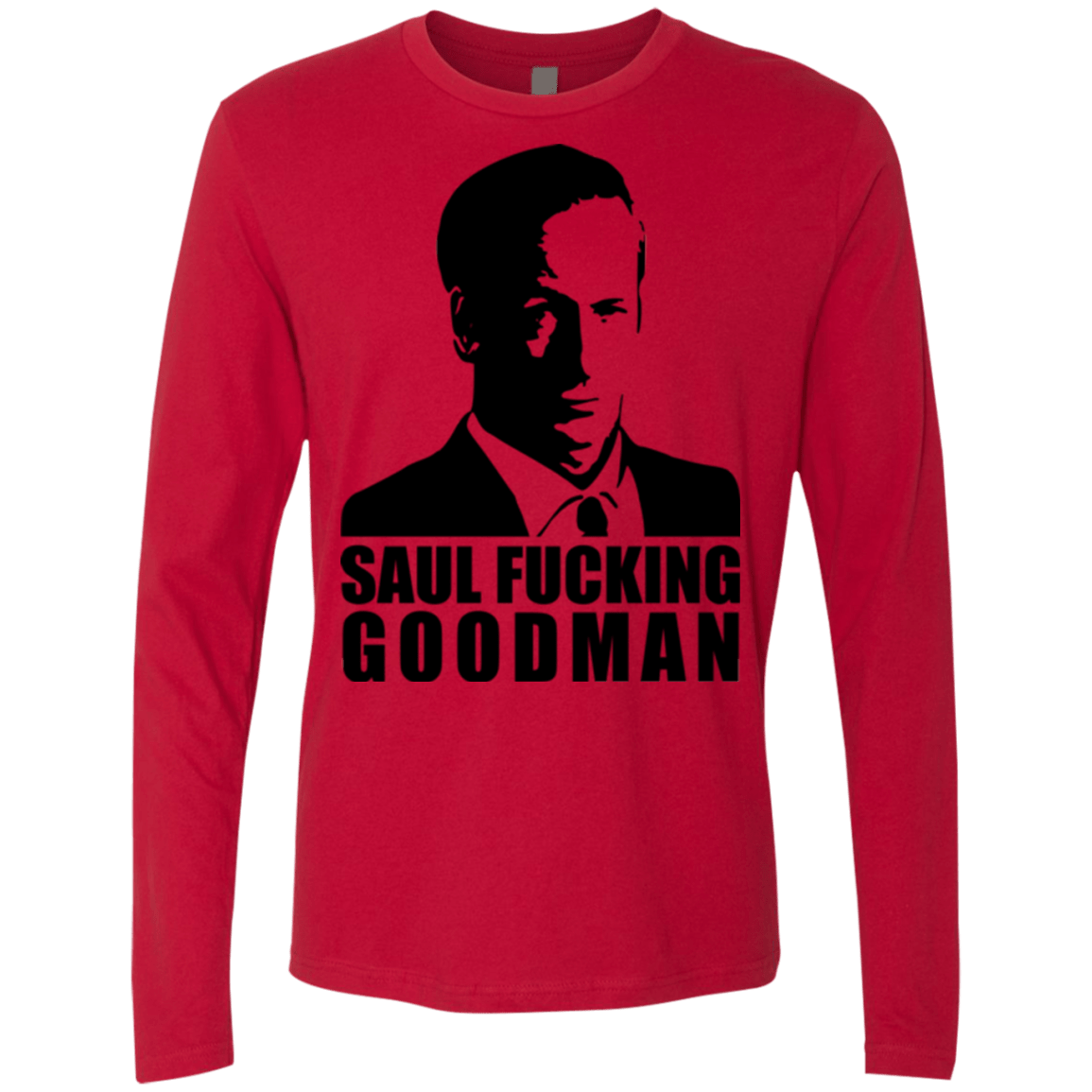T-Shirts Red / Small Saul fucking Goodman Men's Premium Long Sleeve