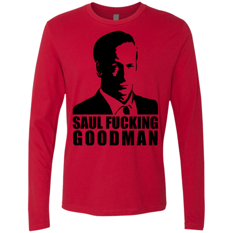 T-Shirts Red / Small Saul fucking Goodman Men's Premium Long Sleeve