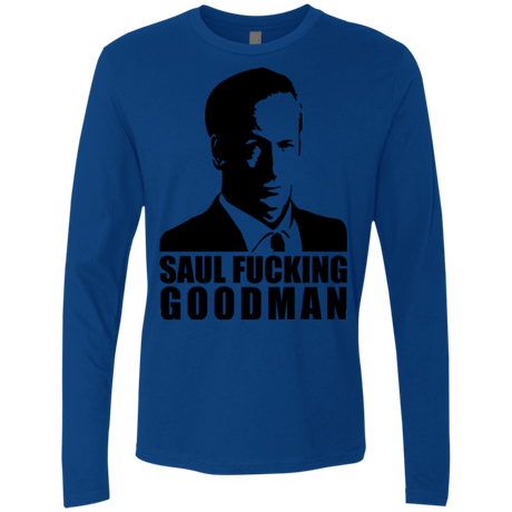 T-Shirts Royal / Small Saul fucking Goodman Men's Premium Long Sleeve