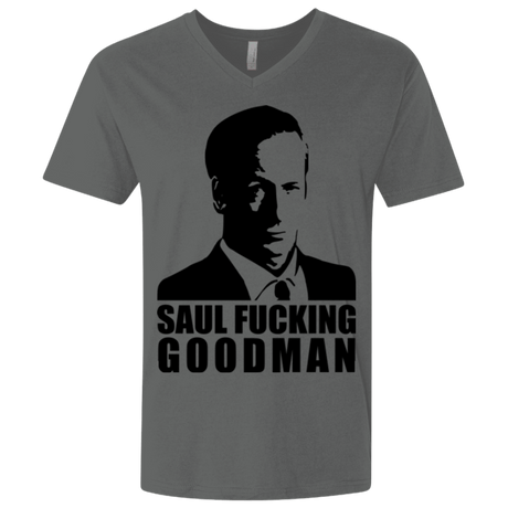 T-Shirts Heavy Metal / X-Small Saul fucking Goodman Men's Premium V-Neck