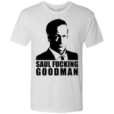 T-Shirts Heather White / Small Saul fucking Goodman Men's Triblend T-Shirt