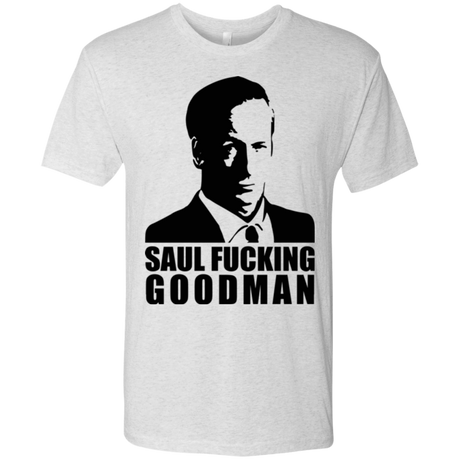 T-Shirts Heather White / Small Saul fucking Goodman Men's Triblend T-Shirt