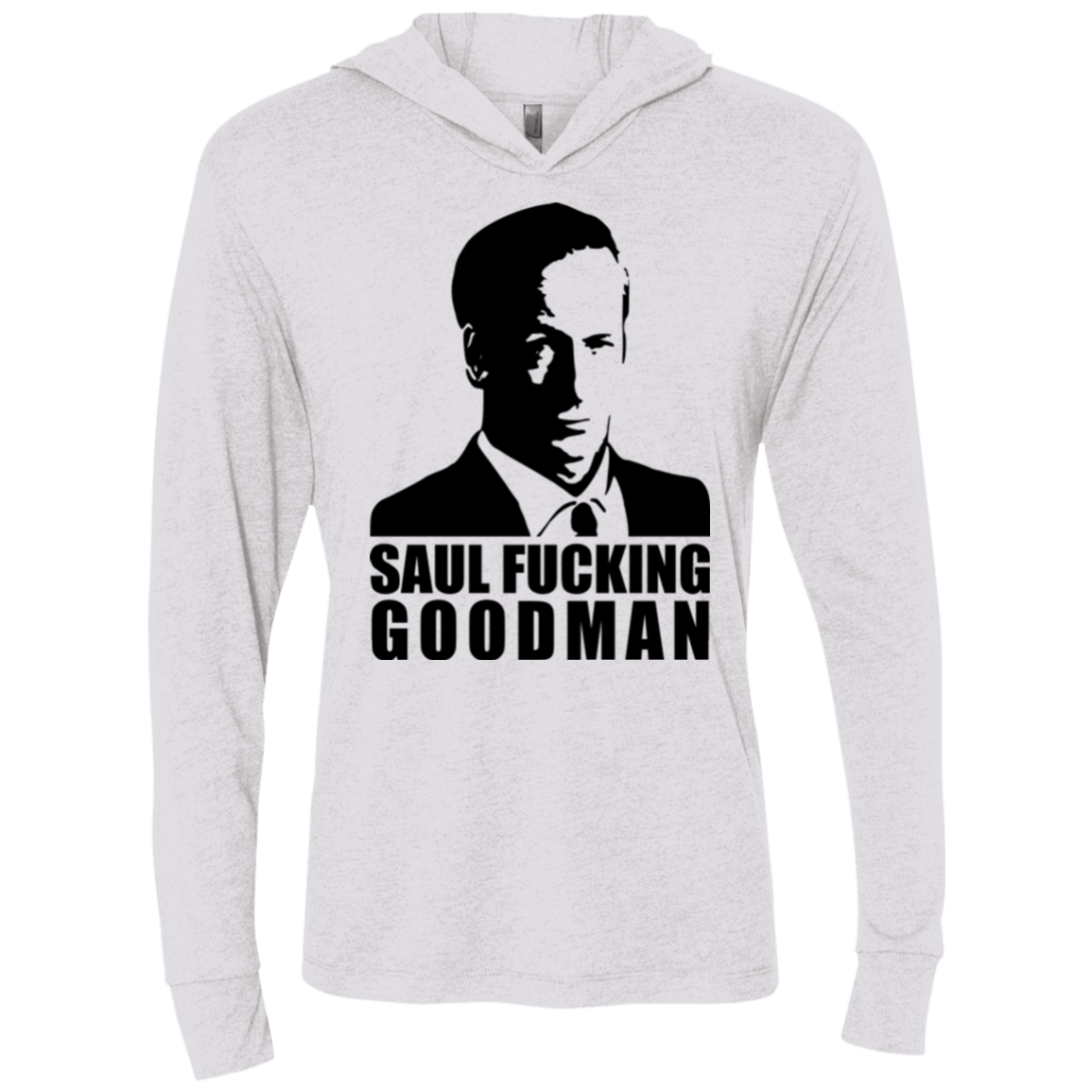 T-Shirts Heather White / X-Small Saul fucking Goodman Triblend Long Sleeve Hoodie Tee