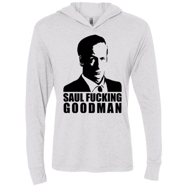 T-Shirts Heather White / X-Small Saul fucking Goodman Triblend Long Sleeve Hoodie Tee