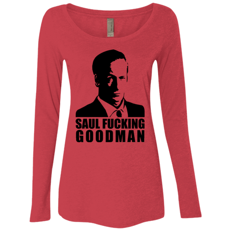 T-Shirts Vintage Red / Small Saul fucking Goodman Women's Triblend Long Sleeve Shirt