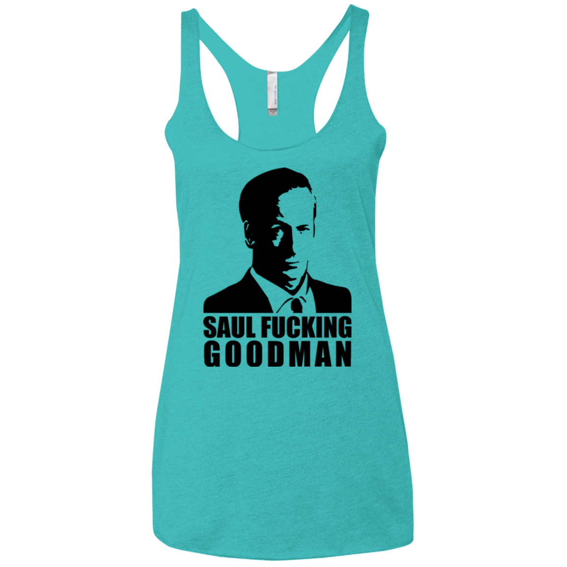 T-Shirts Tahiti Blue / X-Small Saul fucking Goodman Women's Triblend Racerback Tank