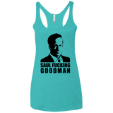 T-Shirts Tahiti Blue / X-Small Saul fucking Goodman Women's Triblend Racerback Tank