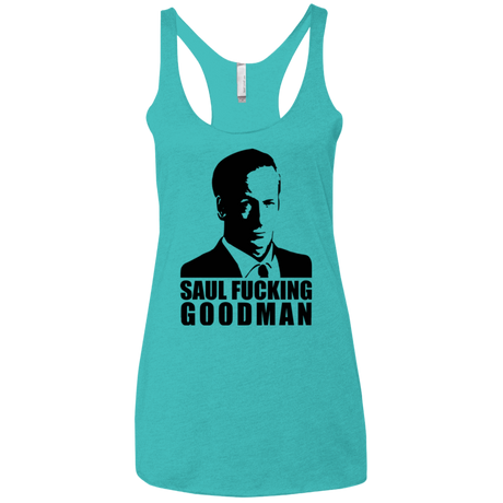 T-Shirts Tahiti Blue / X-Small Saul fucking Goodman Women's Triblend Racerback Tank