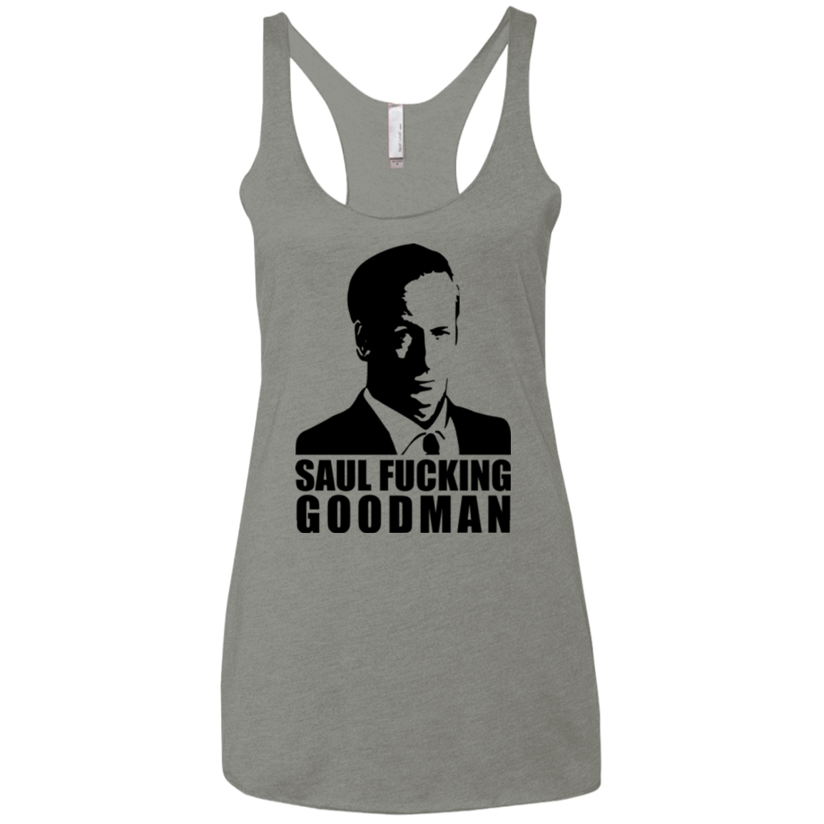 T-Shirts Venetian Grey / X-Small Saul fucking Goodman Women's Triblend Racerback Tank