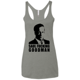 T-Shirts Venetian Grey / X-Small Saul fucking Goodman Women's Triblend Racerback Tank