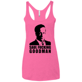 T-Shirts Vintage Pink / X-Small Saul fucking Goodman Women's Triblend Racerback Tank