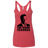 T-Shirts Vintage Red / X-Small Saul fucking Goodman Women's Triblend Racerback Tank