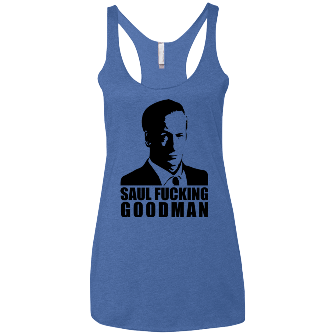 T-Shirts Vintage Royal / X-Small Saul fucking Goodman Women's Triblend Racerback Tank