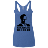 T-Shirts Vintage Royal / X-Small Saul fucking Goodman Women's Triblend Racerback Tank