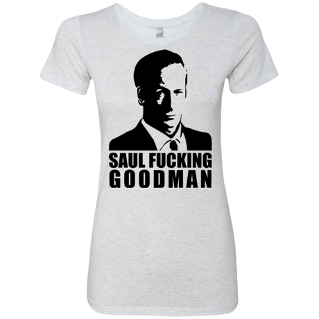 T-Shirts Heather White / Small Saul fucking Goodman Women's Triblend T-Shirt
