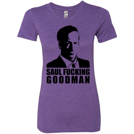T-Shirts Purple Rush / Small Saul fucking Goodman Women's Triblend T-Shirt