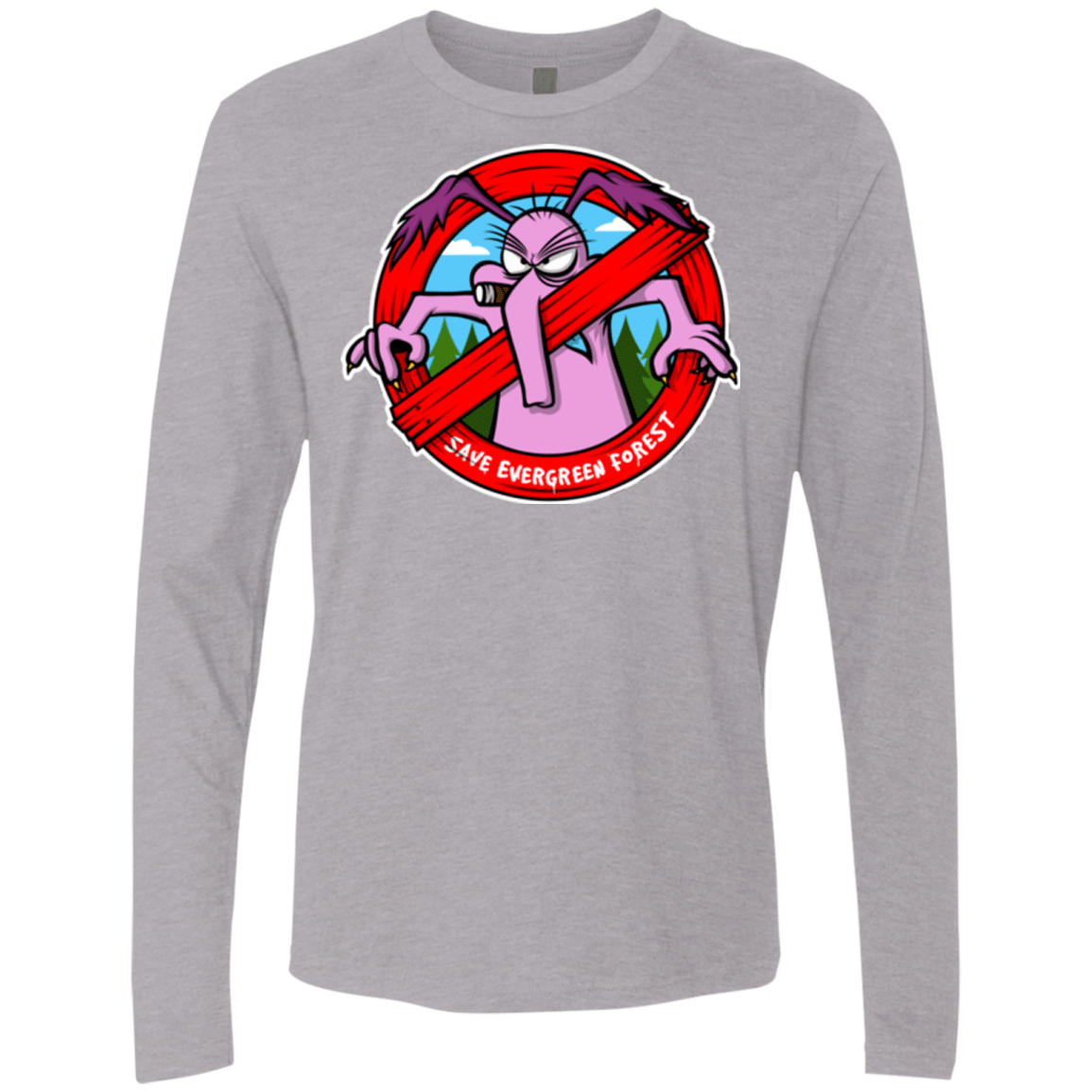 T-Shirts Heather Grey / Small Save The Forest Men's Premium Long Sleeve