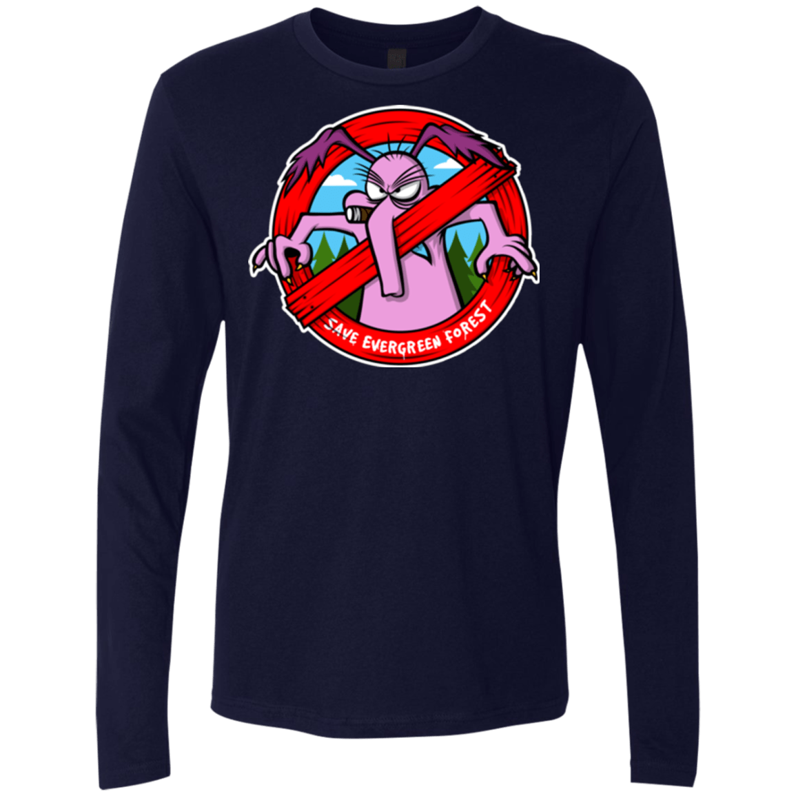 T-Shirts Midnight Navy / Small Save The Forest Men's Premium Long Sleeve