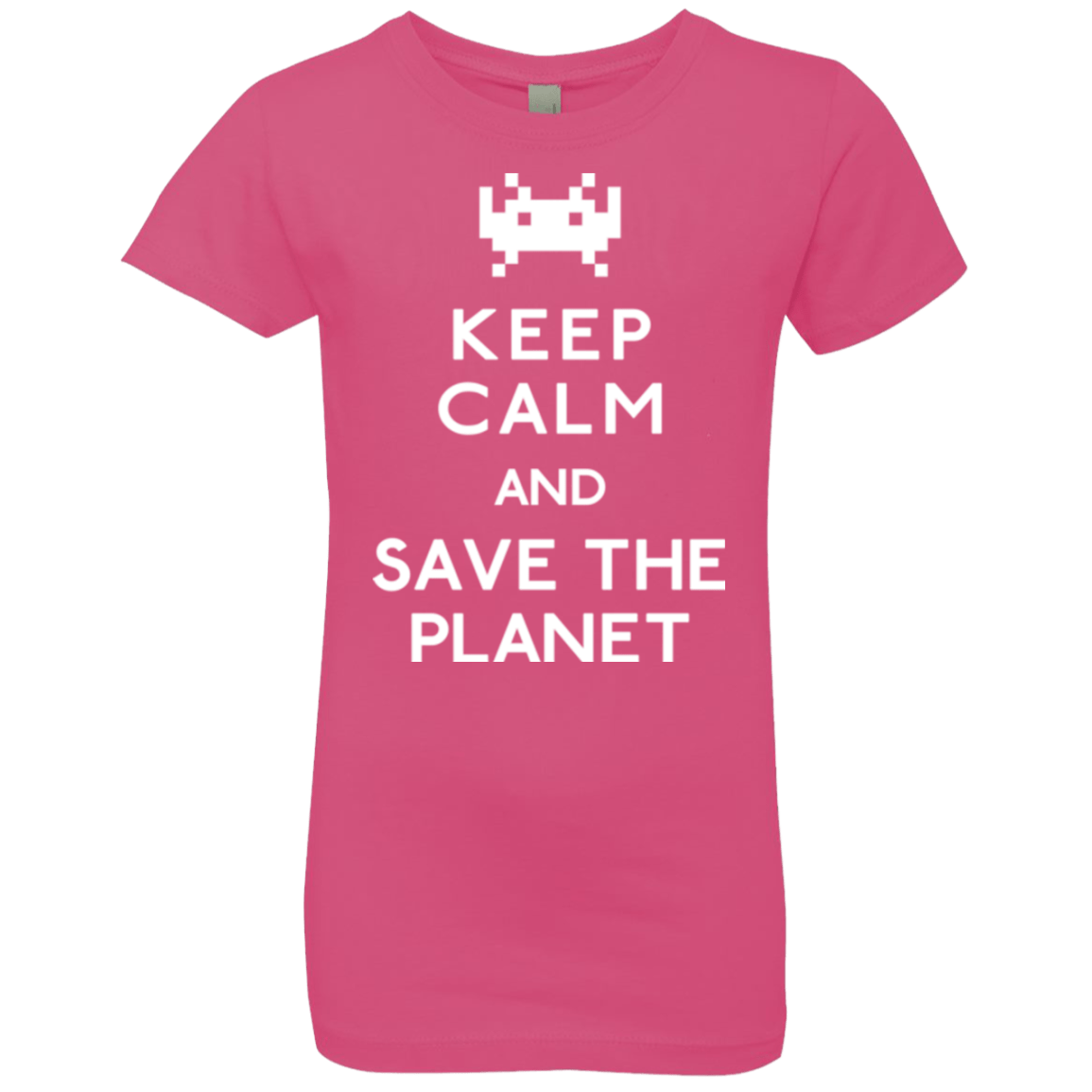 T-Shirts Hot Pink / YXS Save the planet Girls Premium T-Shirt